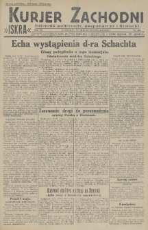 Kurjer Zachodni Iskra : dziennik polityczny, gospodarczy i literacki. R.20, 1929, nr 109