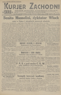 Kurjer Zachodni Iskra : dziennik polityczny, gospodarczy i literacki. R.20, 1929, nr 113