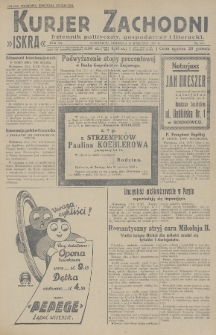 Kurjer Zachodni Iskra : dziennik polityczny, gospodarczy i literacki. R.20, 1929, nr 114