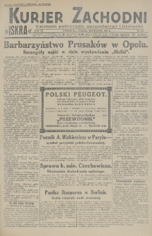 Kurjer Zachodni Iskra : dziennik polityczny, gospodarczy i literacki. R.20, 1929, nr 116