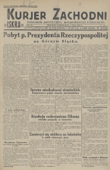 Kurjer Zachodni Iskra : dziennik polityczny, gospodarczy i literacki. R.20, 1929, nr 122