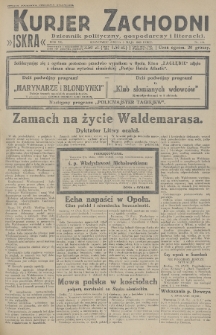 Kurjer Zachodni Iskra : dziennik polityczny, gospodarczy i literacki. R.20, 1929, nr 124