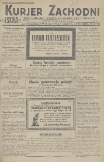 Kurjer Zachodni Iskra : dziennik polityczny, gospodarczy i literacki. R.20, 1929, nr 139