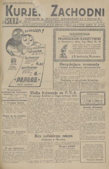 Kurjer Zachodni Iskra : dziennik polityczny, gospodarczy i literacki. R.20, 1929, nr 141