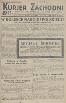 Kurjer Zachodni Iskra : dziennik polityczny, gospodarczy i literacki. R.20, 1929, nr 146