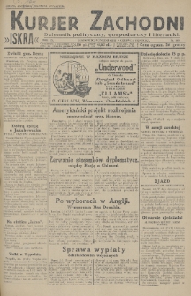 Kurjer Zachodni Iskra : dziennik polityczny, gospodarczy i literacki. R.20, 1929, nr 149