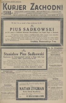 Kurjer Zachodni Iskra : dziennik polityczny, gospodarczy i literacki. R.20, 1929, nr 150