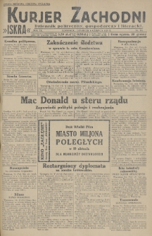 Kurjer Zachodni Iskra : dziennik polityczny, gospodarczy i literacki. R.20, 1929, nr 152