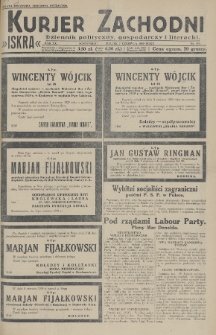 Kurjer Zachodni Iskra : dziennik polityczny, gospodarczy i literacki. R.20, 1929, nr 153