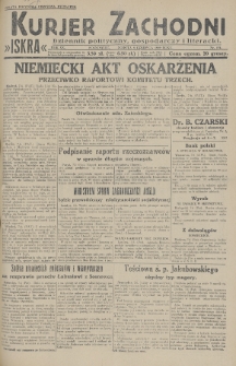 Kurjer Zachodni Iskra : dziennik polityczny, gospodarczy i literacki. R.20, 1929, nr 154