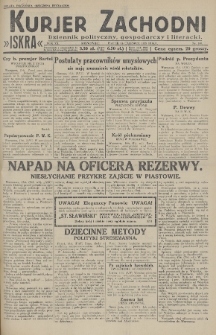 Kurjer Zachodni Iskra : dziennik polityczny, gospodarczy i literacki. R.20, 1929, nr 160