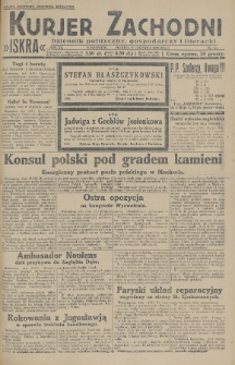 Kurjer Zachodni Iskra : dziennik polityczny, gospodarczy i literacki. R.20, 1929, nr 161