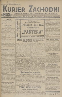 Kurjer Zachodni Iskra : dziennik polityczny, gospodarczy i literacki. R.20, 1929, nr 163