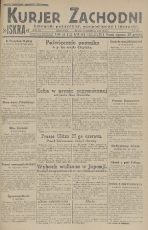 Kurjer Zachodni Iskra : dziennik polityczny, gospodarczy i literacki. R.20, 1929, nr 165