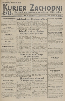 Kurjer Zachodni Iskra : dziennik polityczny, gospodarczy i literacki. R.20, 1929, nr 168