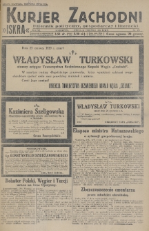 Kurjer Zachodni Iskra : dziennik polityczny, gospodarczy i literacki. R.20, 1929, nr 172
