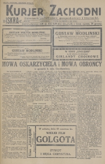 Kurjer Zachodni Iskra : dziennik polityczny, gospodarczy i literacki. R.20, 1929, nr 174