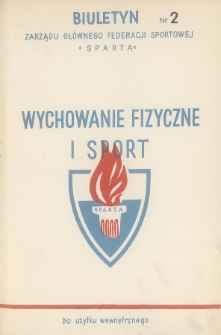 Biuletyn Informacyjny Federacji Sportowej „Sparta”. 1960, nr 2