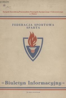 Biuletyn Informacyjny Federacji Sportowej „Sparta”. 1965, nr [4]