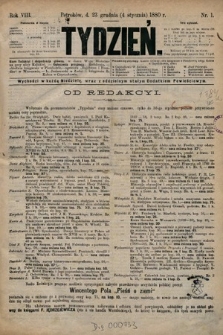 Tydzień. 1880, nr 1