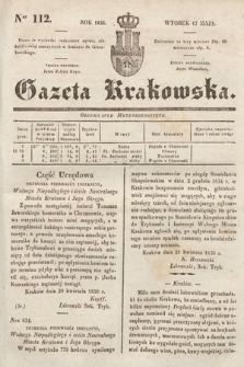 Gazeta Krakowska. 1836, nr 112