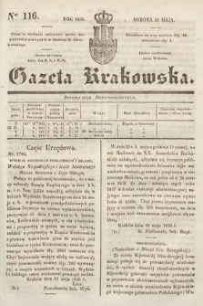 Gazeta Krakowska. 1836, nr 116