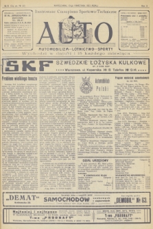 Auto : ilustrowane czasopismo sportowo-techniczne : automobilizm - lotnictwo - sporty. R.2, 1923, № 8