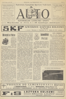 Auto : ilustrowane czasopismo sportowo-techniczne : automobilizm - lotnictwo - sporty. R.2, 1923, № 19