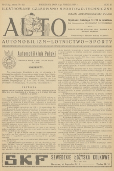 Auto : ilustrowane czasopismo sportowo-techniczne : organ Automobilklubu Polski : automobilizm - lotnictwo - sporty. R.3, 1924, № 5
