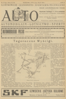 Auto : ilustrowane czasopismo sportowo-techniczne : organ Automobilklubu Polski : automobilizm - lotnictwo - sporty. R.3, 1924, № 10