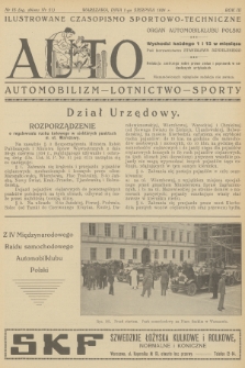 Auto : ilustrowane czasopismo sportowo-techniczne : organ Automobilklubu Polski : automobilizm - lotnictwo - sporty. R.3, 1924, № 15