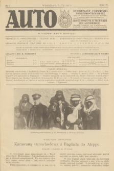 Auto : ilustrowane czasopismo sportowo-techniczne : organ Automobilklubu Polski oraz klubów afiljowanych = revue sportive et technique de l' automobile : organe officiel de l'Automobile-Club de Pologne et des clubs afiliés. R.6, 1927, № 2