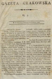 Gazeta Krakowska. 1808, nr 3