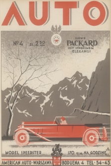Auto : organ Automobilklubu Polski oraz klubów afiljowanych = organe officiel de l'Automobilklub Polski et des clubs afiliés. R.9, 1930, nr 4