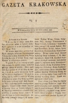 Gazeta Krakowska. 1808, nr 5