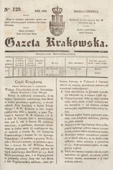 Gazeta Krakowska. 1836, nr 129