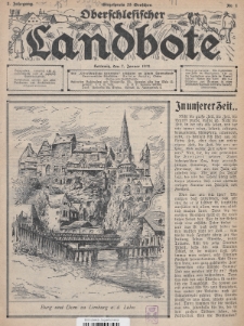 Oberschlesischer Landbote. 1933, nr 1