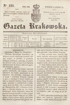 Gazeta Krakowska. 1836, nr 134