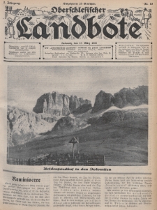Oberschlesischer Landbote. 1933, nr 10