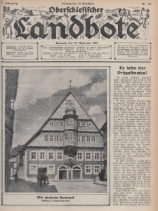 Oberschlesischer Landbote. 1933, nr 38