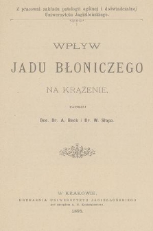 Wpływ jadu błoniczego na krążenie