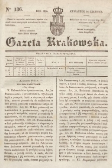 Gazeta Krakowska. 1836, nr 136