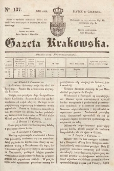 Gazeta Krakowska. 1836, nr 137