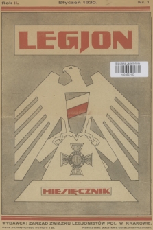 Legjon : czasopismo Związku Legjonistów Polskich w Krakowie. R.2, 1930, nr 1