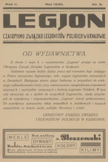Legjon : czasopismo Związku Legjonistów Polskich w Krakowie. R.2, 1930, nr 5