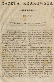 Gazeta Krakowska. 1808, nr 13