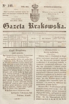 Gazeta Krakowska. 1836, nr 146