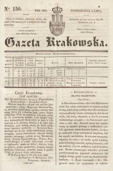 Gazeta Krakowska. 1836, nr 150