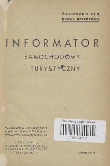 Informator samochodowy i turystyczny