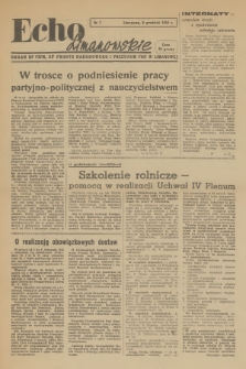 Echo Limanowskie : organ KP PZPR, KP Frontu Narodowego i Prezydium PRN w Limanowej. [R.1], 1955, nr 7